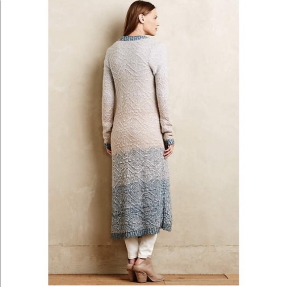 Anthropologie Ombré full length cardigan by Moth - Picture 3 of 13